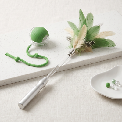 Interactive Ball And Feather Wand
